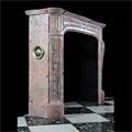 Red Marble French Louis XVI Antique Fireplace | Westland London