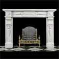 White Marble Jacobean Style Fireplace Surround | Westland