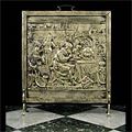 Pictoral Themed Antique Brass Fire Guard | Westland London
