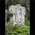 Antique Portland Stone Plaque bearing the Rod Asclepius