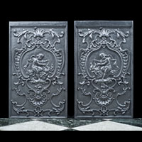 Pair 19th Century Fireplace Back Panels | Westland Antiques