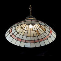 Art Deco Paired Stained Glass Ceiling Lights | Westland London