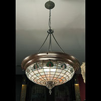Art Nouveau Stained Glass Ceiling Light | Westland London