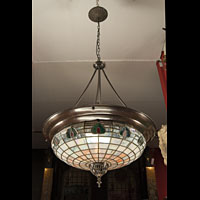 Art Nouveau Stained Glass Ceiling Light | Westland London