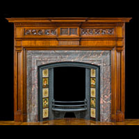 Aesthetic Movement Antique Wood Fireplace | Westland Antiques
