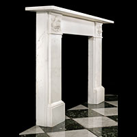 Victorian White Marble Fireplace Surround | Westland Antiques
