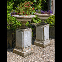 Pair Cast Iron Victorian Garden Urns | Westland London