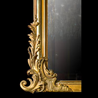 Large 19th Century Rococo Gilt Wood Mirror | Westland London