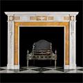 Antique Georgian style marble fireplace.