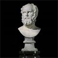 Life Size Carved Bust Marble Plato | Westland London