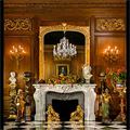 Antique white Carrara marble Rococo Louis XV fireplace mantel