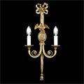 Large Pair Classical Style Brass Wall Lights | Westland London