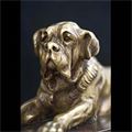Mastiff Dog Steel Antique Fireplace Fender | Westland London