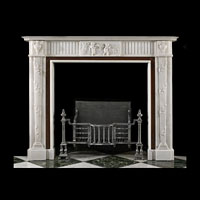 Neo Classical Style White Marble Fireplace | Westland London