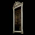 Dragon Silvered Louis XVI Antique Wall Mirror | Westland London