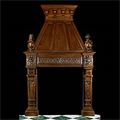 Walnut Wood Renaissance Trumeau Fireplace | Westland London
