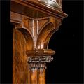 French Gothic Revival Wood Mantel | Westland Antiques