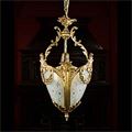 Brass Framed Rococo Ceiling Light | Westland London
