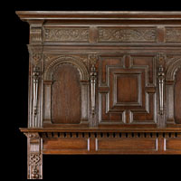 Jacobean Carved Oak English Fireplace | Westland Antiques