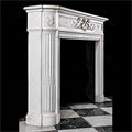 An antique statuary marble Fireplace Mantel.
