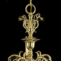 Baroque Brass Chandelier Four Branch | Westland London