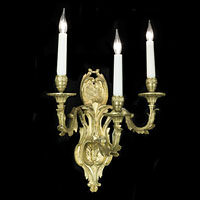 Pair French Brass Wall Lights | Westland London