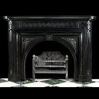 Black Belgian Marble Regency Antique Fireplace | Westland