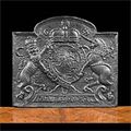 King Charles Antique Cast Iron Fireback | Westland London