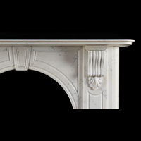Large White Marble Antique Victorian Fireplace | Westland London