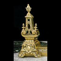 Brass Ornate French Antique Fireplace Fender | Westland London