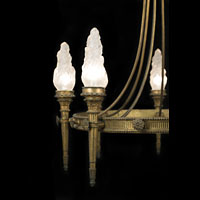 Flambeau Brass Antique Chandelier | Westland London