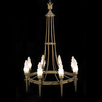 Flambeau Brass Antique Chandelier | Westland London