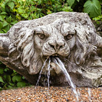 Lion Fountain Head Portland Stone Victorian | Westland London