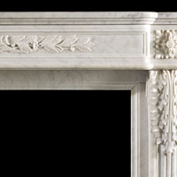 White Marble French Fireplace Mantel | Westland London
