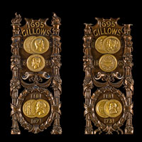 Gillow brass display panels.