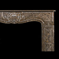 Brown Marble French Rococo Fireplace | Westland Antiques
