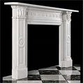 Victorian Statuary Marble Fireplace Mantel | Westland Antiques