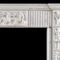 Statuary Marble Georgian Fireplace Mantel | Westland London