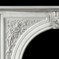 Arched Victorian White Marble Fireplace | Westland Antiques