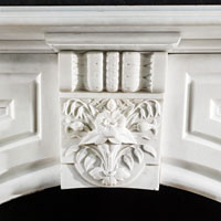 Arched Victorian White Marble Fireplace | Westland Antiques