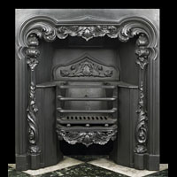William IV Cast Iron Antique Fireplace Insert | Westland London