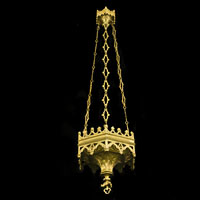 Victorian Gothic Antique Brass Chandelier | Westland London