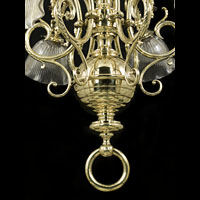 Victorian Twelve Branch Brass Chandelier | Westland London
