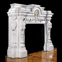 Baroque French Marble Fireplace Mantel | Westland London