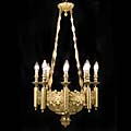 Gothic Brass Lights Antique Chandelier | Westland London