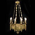 Gothic Brass Lights Antique Chandelier | Westland London