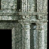 Palladian Green Marble Antique Fireplace | Westland Antiques