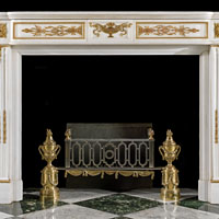 Louis XVI White Statuary Marble Fireplace | Westland Antiques