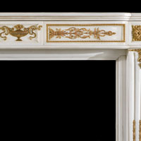 Louis XVI White Statuary Marble Fireplace | Westland Antiques