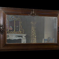 French Oak Antique Large Overmantle Mirror | Westland London